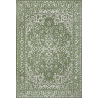 Kusový orientálny koberec Flatweave 104810 Green/Cream