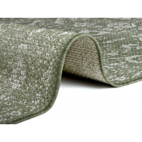 Kusový orientálny koberec Flatweave 104810 Green/Cream