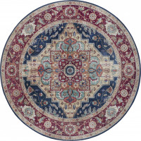 Kusový koberec Asmar 104017 Indigo/Blue circle
