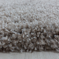 Kusový koberec Fluffy Shaggy 3500 beige circle