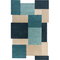 Kusový koberec Abstract Collage Teal