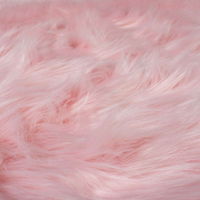 Kusový koberec Faux Fur Sheepskin Pink circle