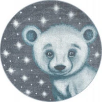 Detský kusový koberec Bambi 810 blue circle