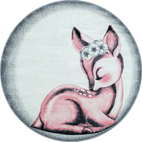 Detský kusový koberec Bambi 850 pink circle