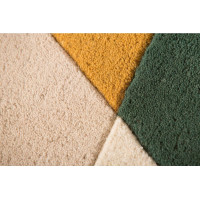 Ručne všívaný kusový koberec Illusion Prism Green/Multi circle
