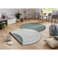 Kusový obojstranný koberec Twin 103111 green creme
