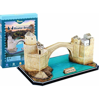 EDUCATOR 3D puzzle Oblúkový most v Mostare, Bosne a Hercegovine 64 dielikov