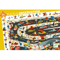 DJECO Puzzle Observation: Rallye 54 dielikov