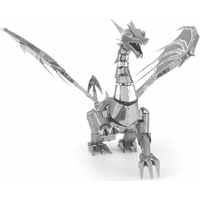 METAL EARTH 3D puzzle Strieborný drak (ICONX)