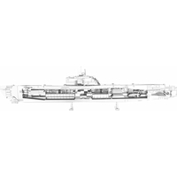 METAL EARTH 3D puzzle Nemecká ponorka typ XXI