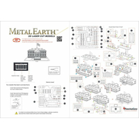 METAL EARTH 3D puzzle Biely dom