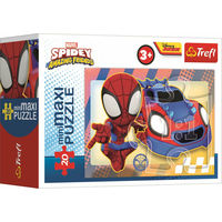 TREFL Displej Puzzle Spidey a jeho úžasní priatelia 20 dielikov (24 ks)