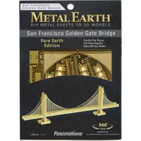 METAL EARTH 3D puzzle Most Golden Gate (zlatý)