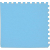 BABY Penový koberec hr. 2 cm - svetlo modrý 1 diel s okrajmi