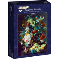 BLUEBIRD Puzzle Zátišie s kvetmi a ovocím 1000 dielikov