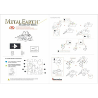 METAL EARTH 3D puzzle Stíhacie lietadlo F-22 Raptor