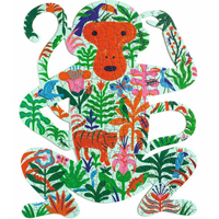 DJECO Tvarové puzzle Opice 350 dielikov