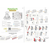 METAL EARTH 3D puzzle Justice League: Cyborg figúrka