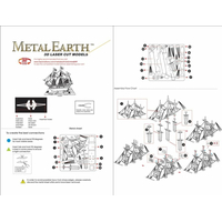 METAL EARTH 3D puzzle Loď Golden Hind (zlatá)