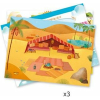 DJECO Propisovacie obrázky Severný pól, savana a púšť