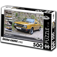 RETRO-AUTA Puzzle č. 20 Škoda Garde (1983) 500 dielikov