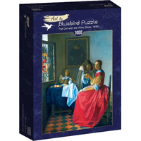 BLUEBIRD Puzzle Dievča s pohárom na víno 1000 dielikov