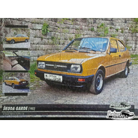 RETRO-AUTA Puzzle č. 20 Škoda Garde (1983) 500 dielikov