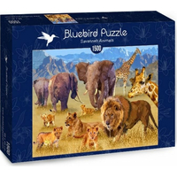 BLUEBIRD Puzzle Zvieratá za savany 1500 dielikov