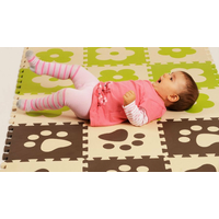 Penové BABY puzzle Hnedé labky H (29,5x29,5)