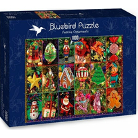 BLUEBIRD Puzzle Vianočné ozdoby 1000 dielikov