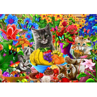 BLUEBIRD Puzzle Zábavné mačiatka 1000 dielikov