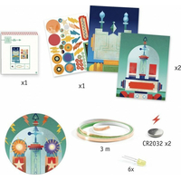 DJECO Svetielkujúce obrázky Roboti