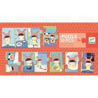 DJECO Puzzle Môj deň 10 dielikov