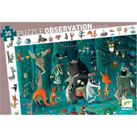 DJECO Puzzle Observation: Lesný orchester 35 dielikov