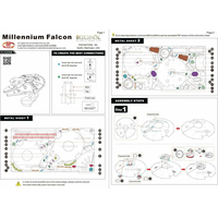 METAL EARTH 3D puzzle Star Wars: Millenium Falcon (ICONX)