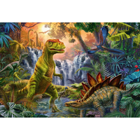 SCHMIDT Puzzle Dinosaury 4v1 v plechovom kufríku (60,60,100,100 dielikov)