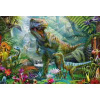 SCHMIDT Puzzle Dinosaury 4v1 v plechovom kufríku (60,60,100,100 dielikov)