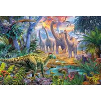 SCHMIDT Puzzle Dinosaury 4v1 v plechovom kufríku (60,60,100,100 dielikov)