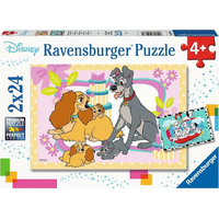 RAVENSBURGER Puzzle Disneyho obľúbené šteniatka 2x24 dielikov