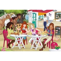 SCHMIDT Puzzle Schleich: Horse Club 4v1 v plechovom kufríku (60,60,100,100 dielikov)