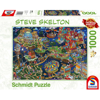 SCHMIDT Puzzle Svet hore nohami 1000 dielikov