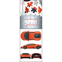 RAVENSBURGER 3D puzzle Lamborghini Huracan 108 dielikov