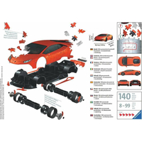 RAVENSBURGER 3D puzzle Lamborghini Huracan 108 dielikov