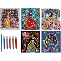 JANOD Obrázky z piesku Princezné s trblietkami Maxi