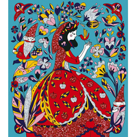 JANOD Obrázky z piesku Princezné s trblietkami Maxi