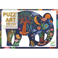 DJECO Obrysové puzzle Slon 150 dielikov