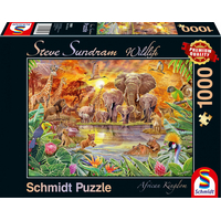 SCHMIDT Puzzle Divoká príroda: Africké kráľovstvo 1000 dielikov