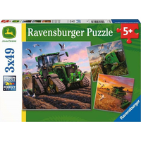 RAVENSBURGER Puzzle John Deere v akcii 3x49 dielikov