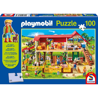 SCHMIDT Puzzle Playmobil Farma 100 dielikov + figúrka Playmobil