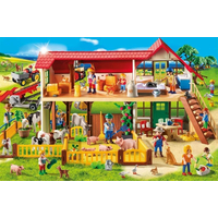 SCHMIDT Puzzle Playmobil Farma 100 dielikov + figúrka Playmobil